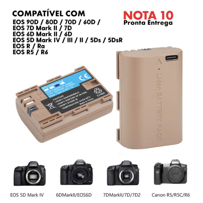 Bateria - Probty - LP-E6NH - 3200mAh - COD:LND