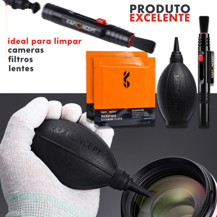 Kit De Limpeza - K&F Concept - 3 em 1 - COD:LNDSE