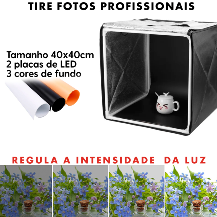 Mini Studio Portátil - Baodeli - 40x40cm - COD:LND