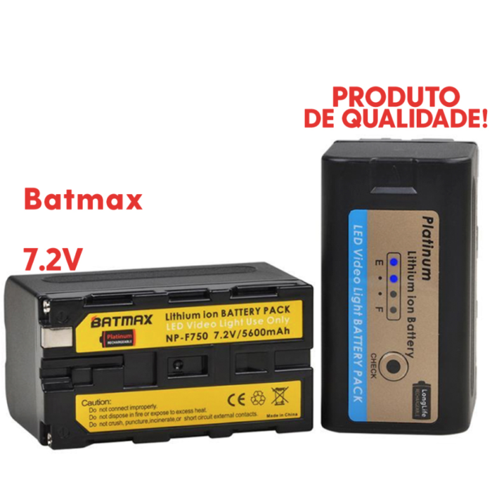 Bateria - NP F750N Pro - Batmax - 5.600mAh - COD:LNDSE