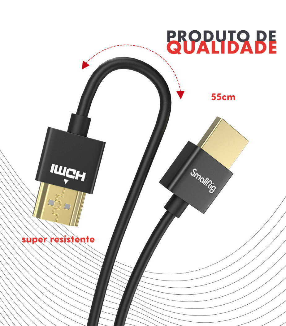 Cabo - HDMI Macho para HDMI Macho - SmallRig - 55cm - COD:LNDSE