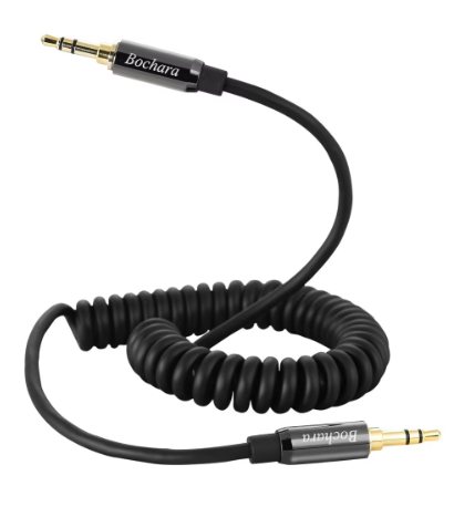 Cabo Auxiliar - P2 Macho para P2 Macho - Trs Para Trs - Espiral de Bochara - COD:LND - Imagem 2