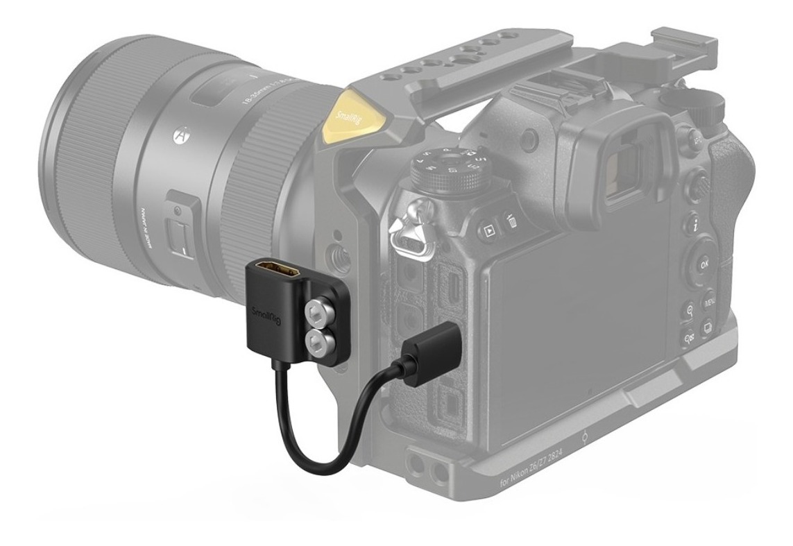 Adptador - SmallRig - Mini HDMI para HDMI Fêmea - COD:LND - Imagem 3