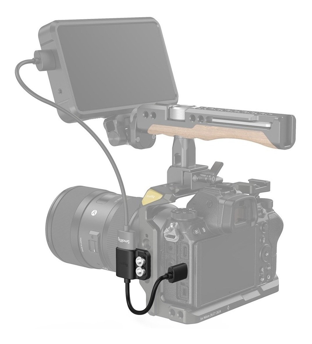 Adptador - SmallRig - Mini HDMI para HDMI Fêmea - COD:LND - Imagem 4