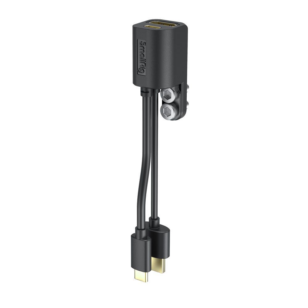 Adaptador - SmallRig - HDMI Fêmea para HDMI Macho + USB-C Fêmea para USB-C Macho - COD:LND - Imagem 3