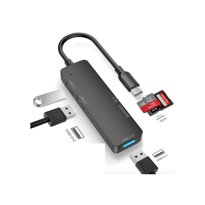 HUB - Cabo USB-C - 5 em 1 - COD:LNDSE
