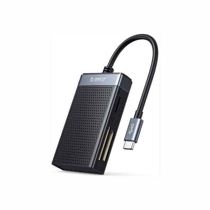 Leitor - Cartão de Memória - Orico -  TF(Micro SD), SD, CF, MS Usb Com 4 Portas - COD:LND