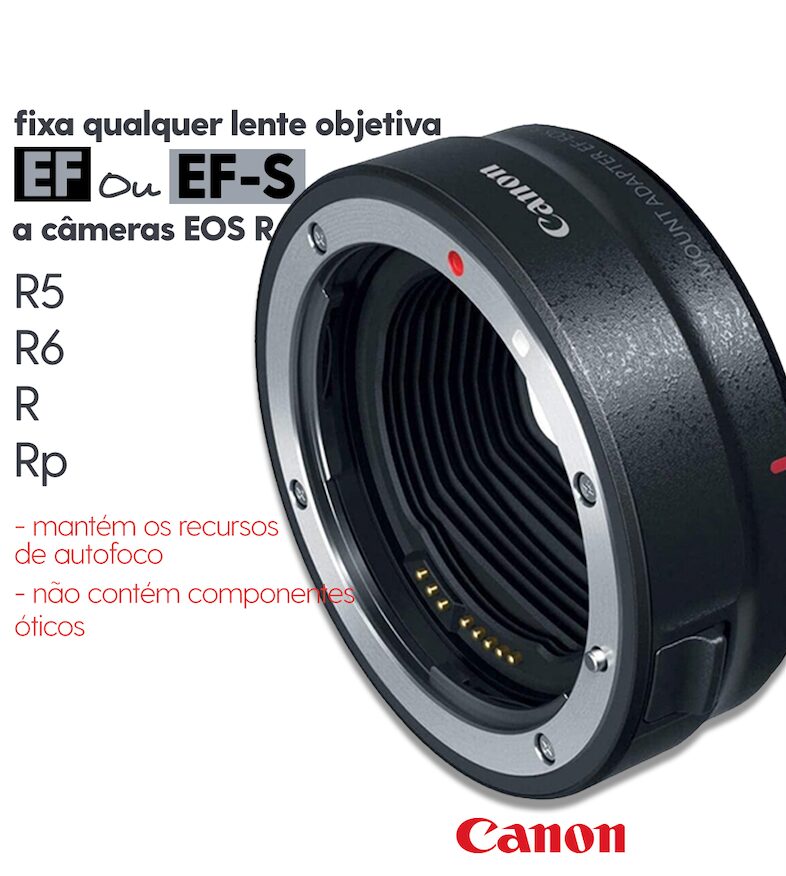 Adaptador - Canon EF-EOS - Para Canon R - (ORIGINAL) - COD:LND - Imagem 2