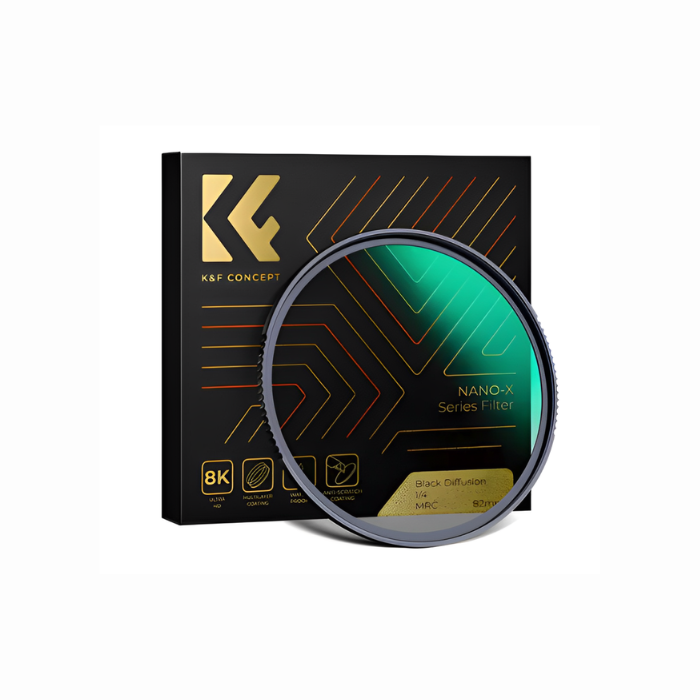 Filtro K&F Concept - 82mm - 1/4 - NANO-X - MRC - Black Pro Mist - COD:LNDSE