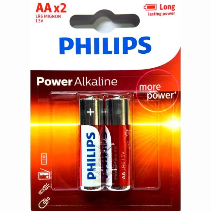 Par de Pilhas - AA - Philips - Power Alkaline - COD:LNDSE