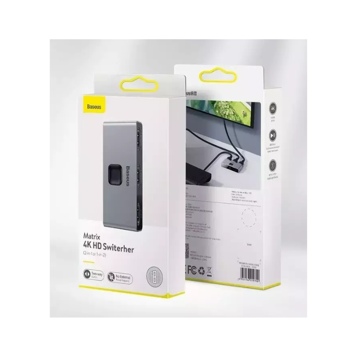 Switcher - HDMI - Baseus - 4K - 2 in 1 ou 1 in 2 - COD:LNDSE - Imagem 2