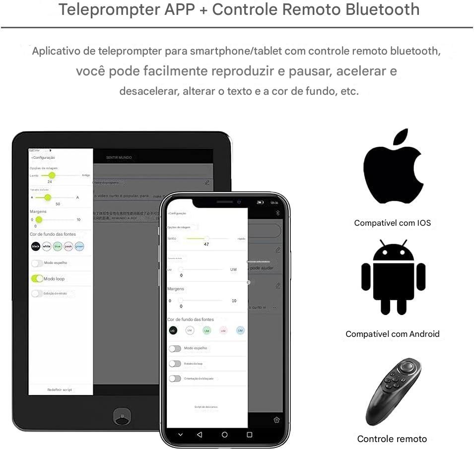 Teleprompter - FeelWorld - TP2 - SmartPhone/DSLR - COD:LND - Imagem 2