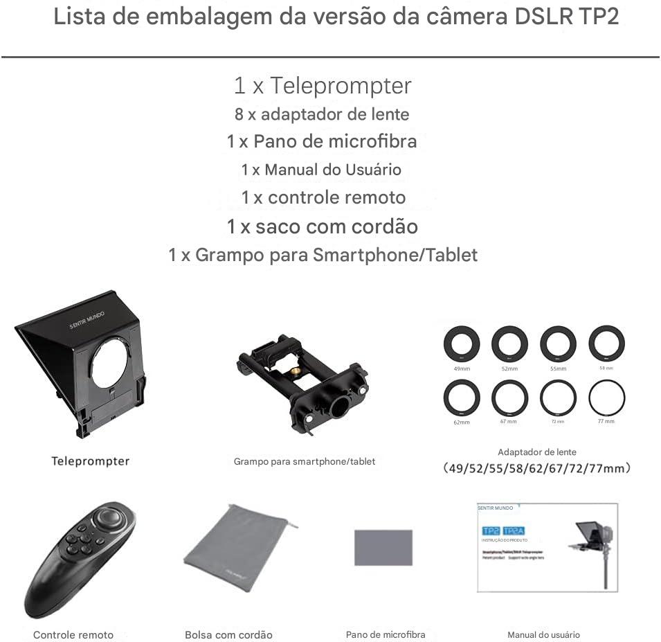 Teleprompter - FeelWorld - TP2 - SmartPhone/DSLR - COD:LND - Imagem 7