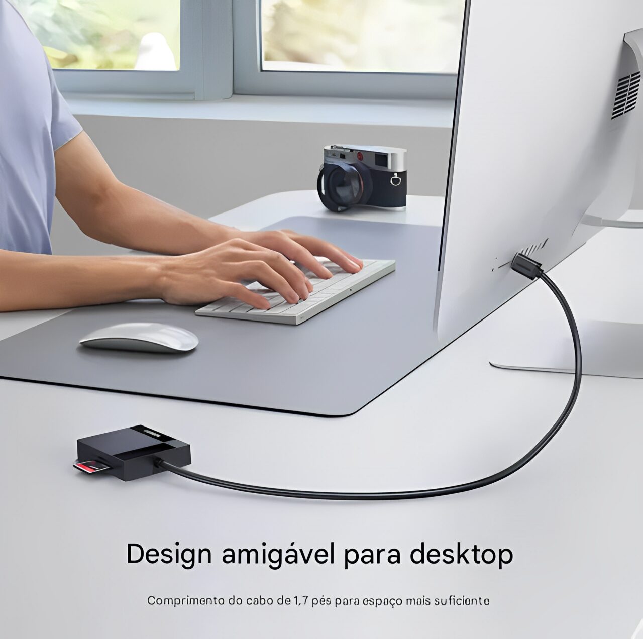 Leitor de Cartão Memória - Ugreen - 4 em 1 - USB-C - COD:LNDSE - Imagem 3