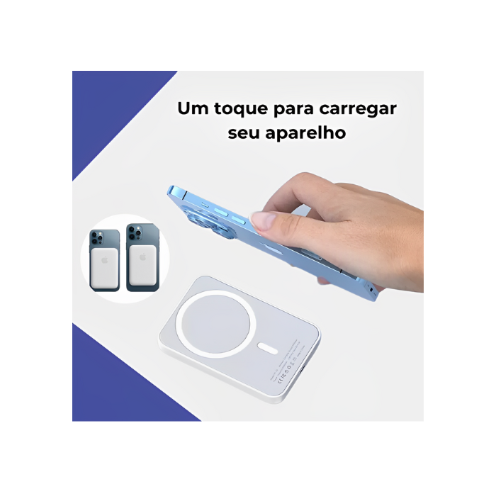 Bateria de Indução Externa - MagSafe Battery Pack - Para Iphone - COD:LND - Imagem 5