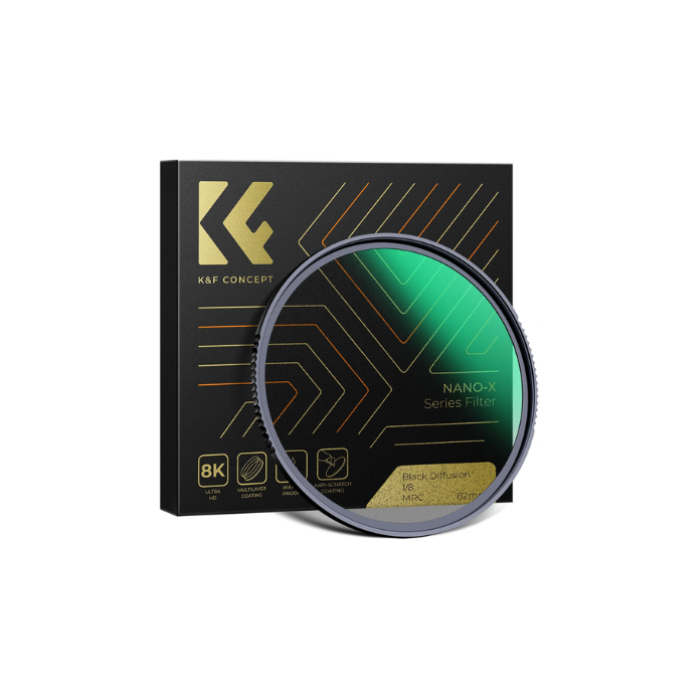 Filtro K&F Concept - 82mm - Black Mist Diffusion - 1/8 - Nano-X - COD:LNDSE