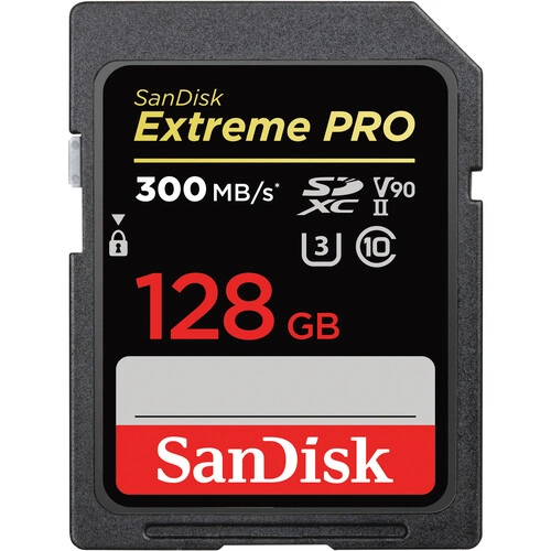 Cartão de Memoria - SanDisk - 128GB - Extreme PRO - 300Mb/s - V90 - SDXC - UHS-II - COD:LNDSE - Imagem 2