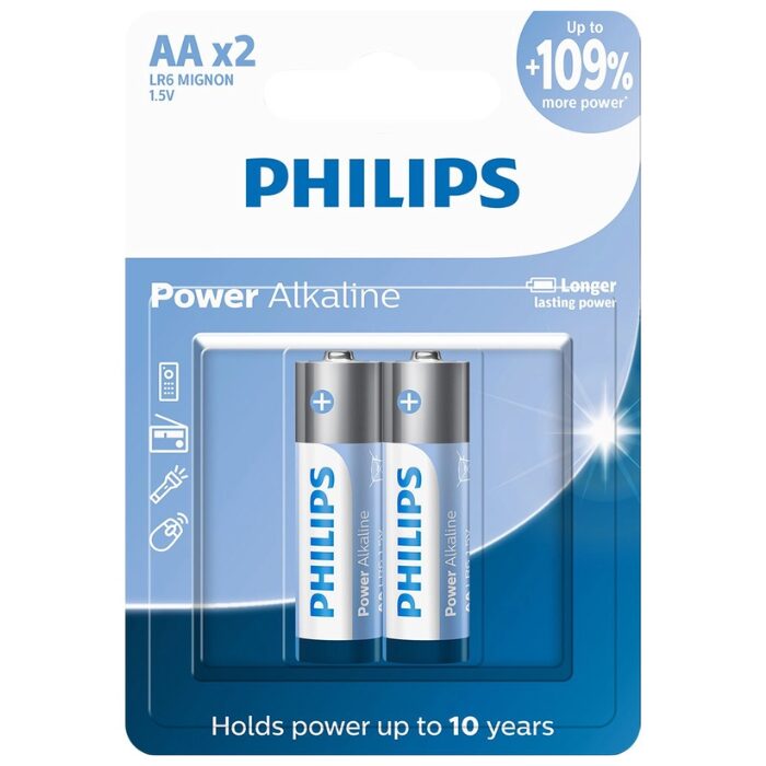 Par de Pilhas - AA - 109% - More Power Philips - COD:LND