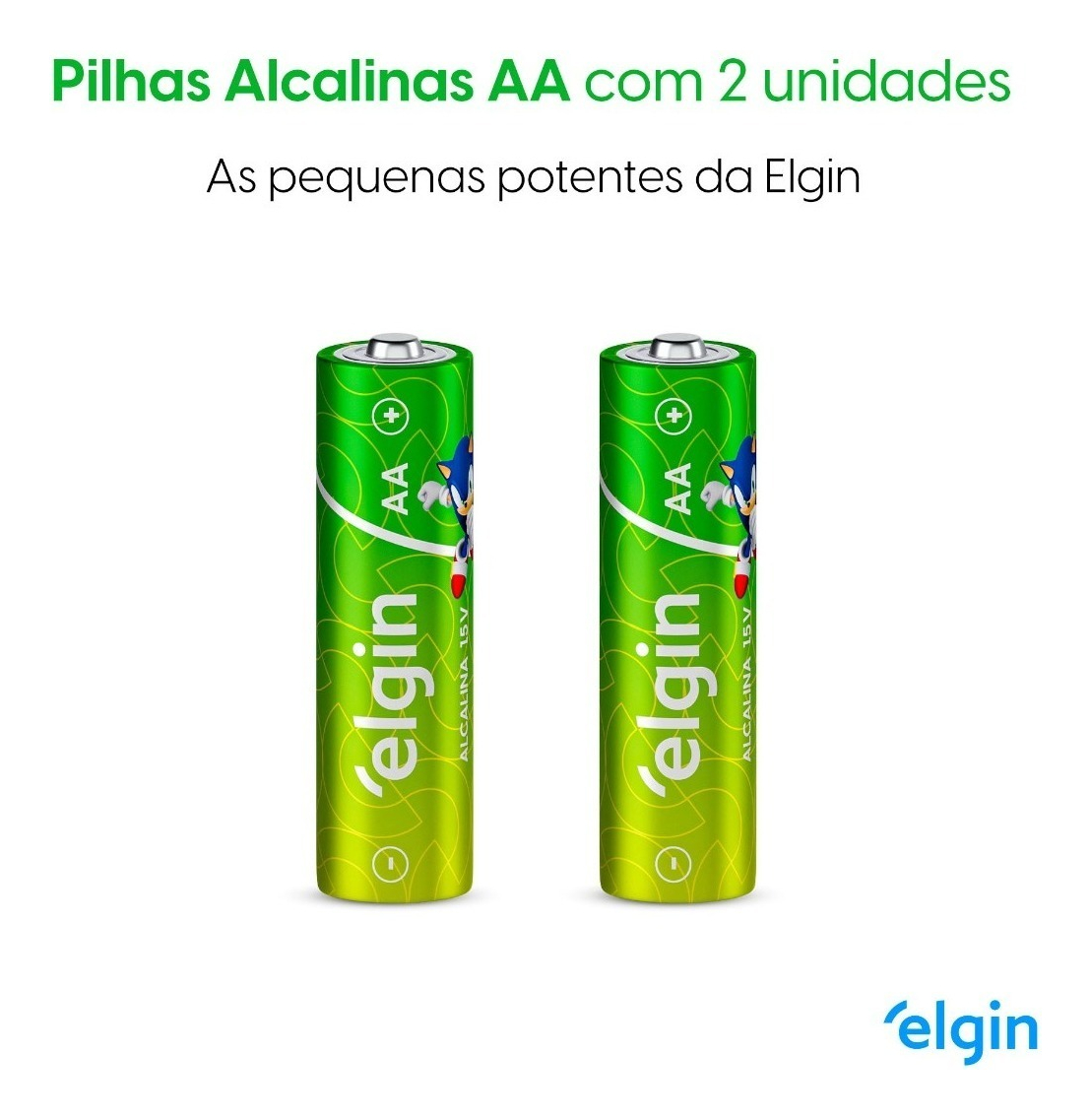 Par de Pilhas Alcalinas Elgin- AA - LR6 1,5v - COD:LND - Imagem 3