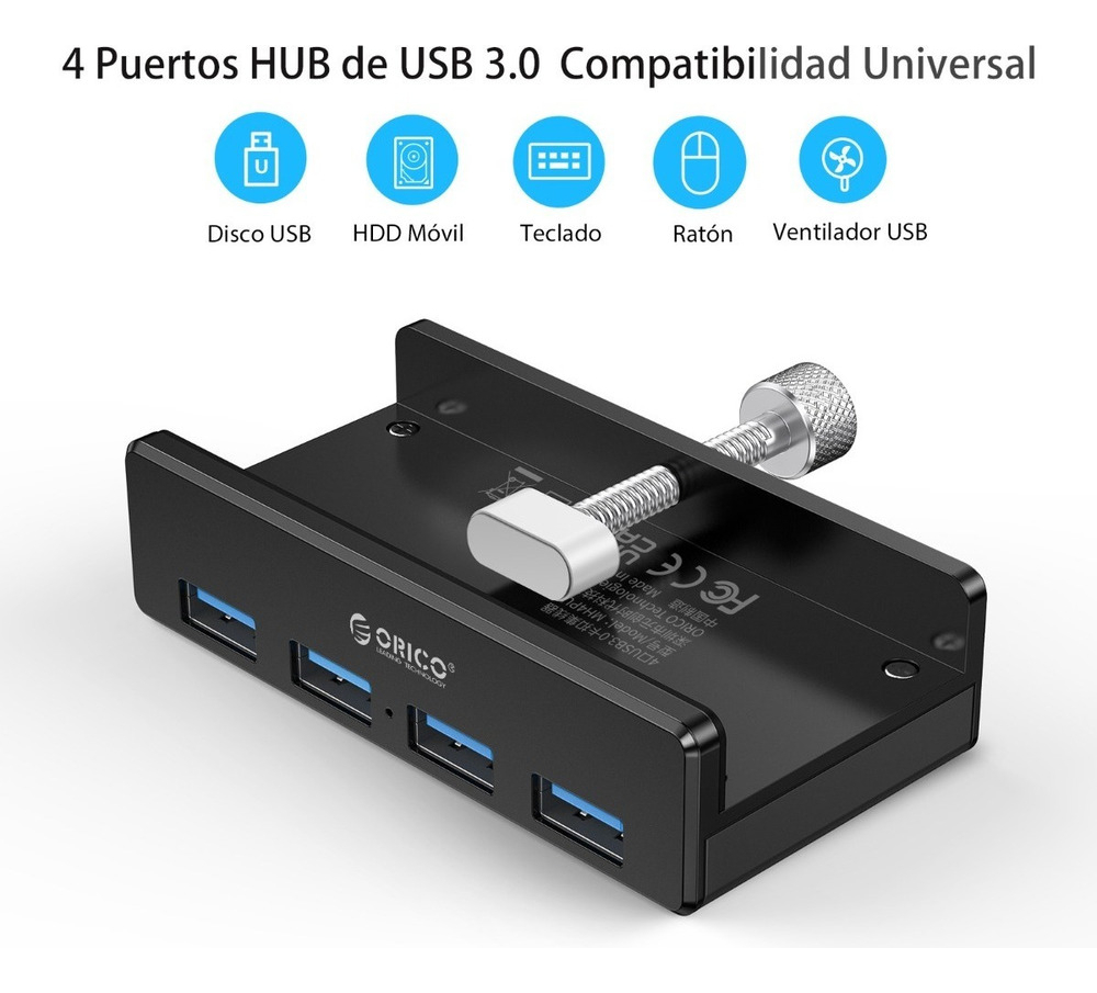Hub - 4 em 1 - Orico - MH4PU - Para Computador - COD:LND - Imagem 2