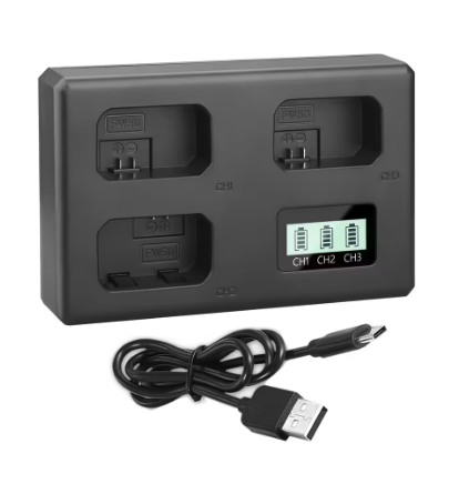 Carregador de Bateria Probty - FW50 - Triplo - COD:LND