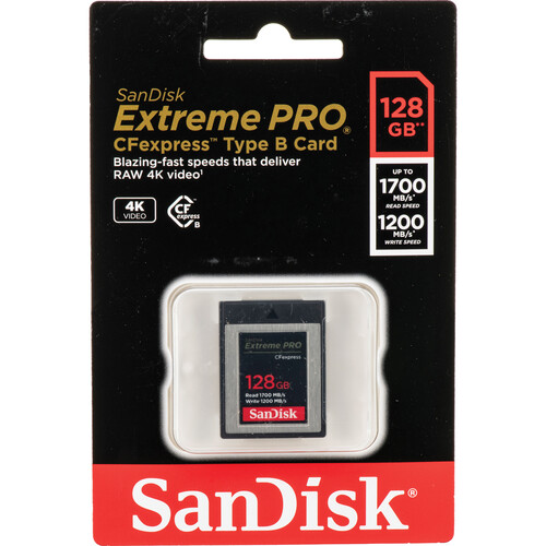 Cartão de Memória - SanDisk - 128GB - Extreme PRO - CFexpress Card - Type B - COD:LNDSE