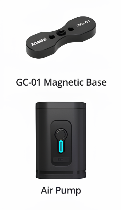 Bastão de Led Inflável + Bomba e Suporte Magnético - Ambitful GC12 – Iluminação LED Portátil, Ajustável - 2700K a 6500K - Para Fotografia e Vídeo - COD:LND - Imagem 8