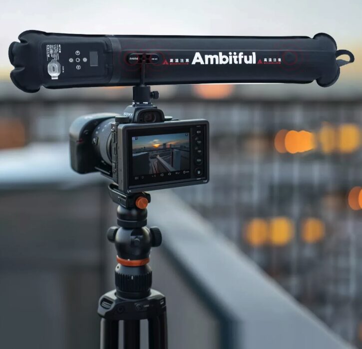 Bastão de Led Inflável + Bomba e Suporte Magnético - Ambitful GC12 – Iluminação LED Portátil, Ajustável - 2700K a 6500K - Para Fotografia e Vídeo - COD:LND - Imagem 6