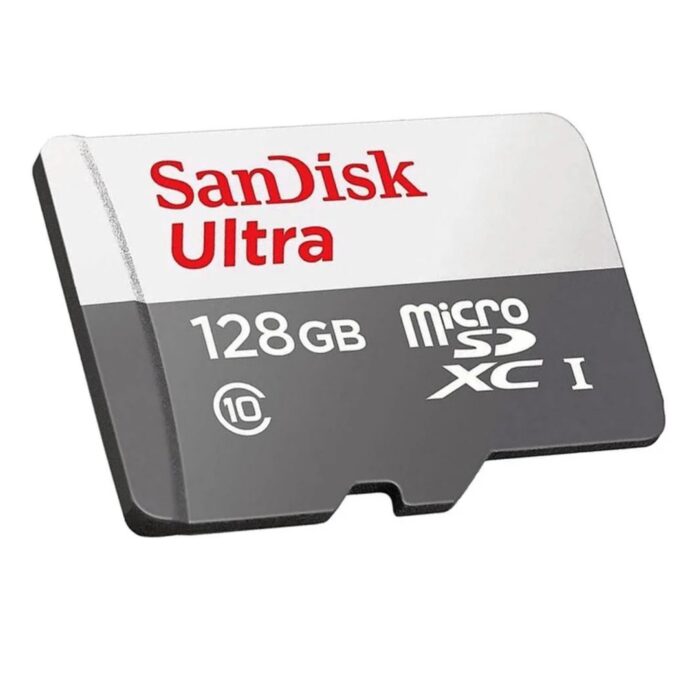 Cartão de Memória - SanDisk - Ultra - 128GB - 100 Mb/s - UHS-I - microSDXC - Com Adaptador SD  -  COD:LND