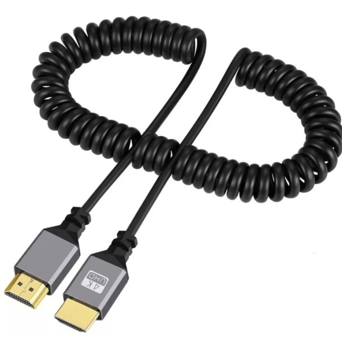 Cabo Espiral - HDMI Macho Para HDMI Macho 0.5-2.4M