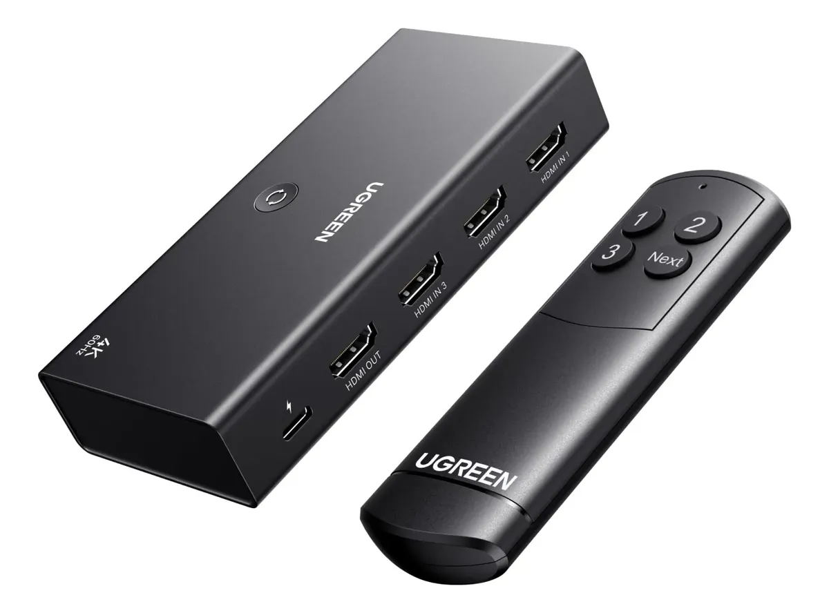 UGREEN – Switch HDMI 3 In 1 Out – 3 Entradas / 1 Saída Z