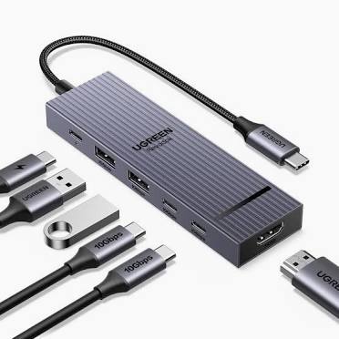 UGREEN – Hub USB-C 6 In 1 – HDMI 4K 60Hz – USB 3.2 10Gbps – PD 100W Z