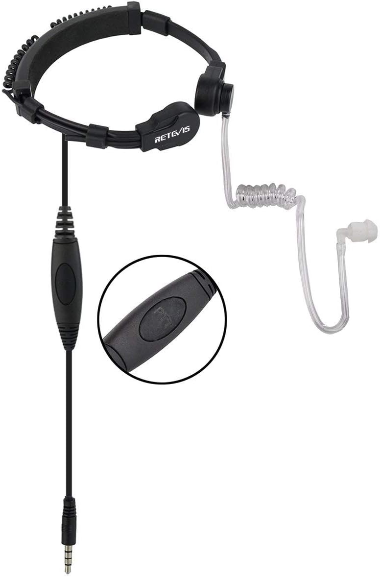 Fone de Ouvido com Microfone de Garganta PTT e Tubo Acústico - Z - DCQ - Imagem 7