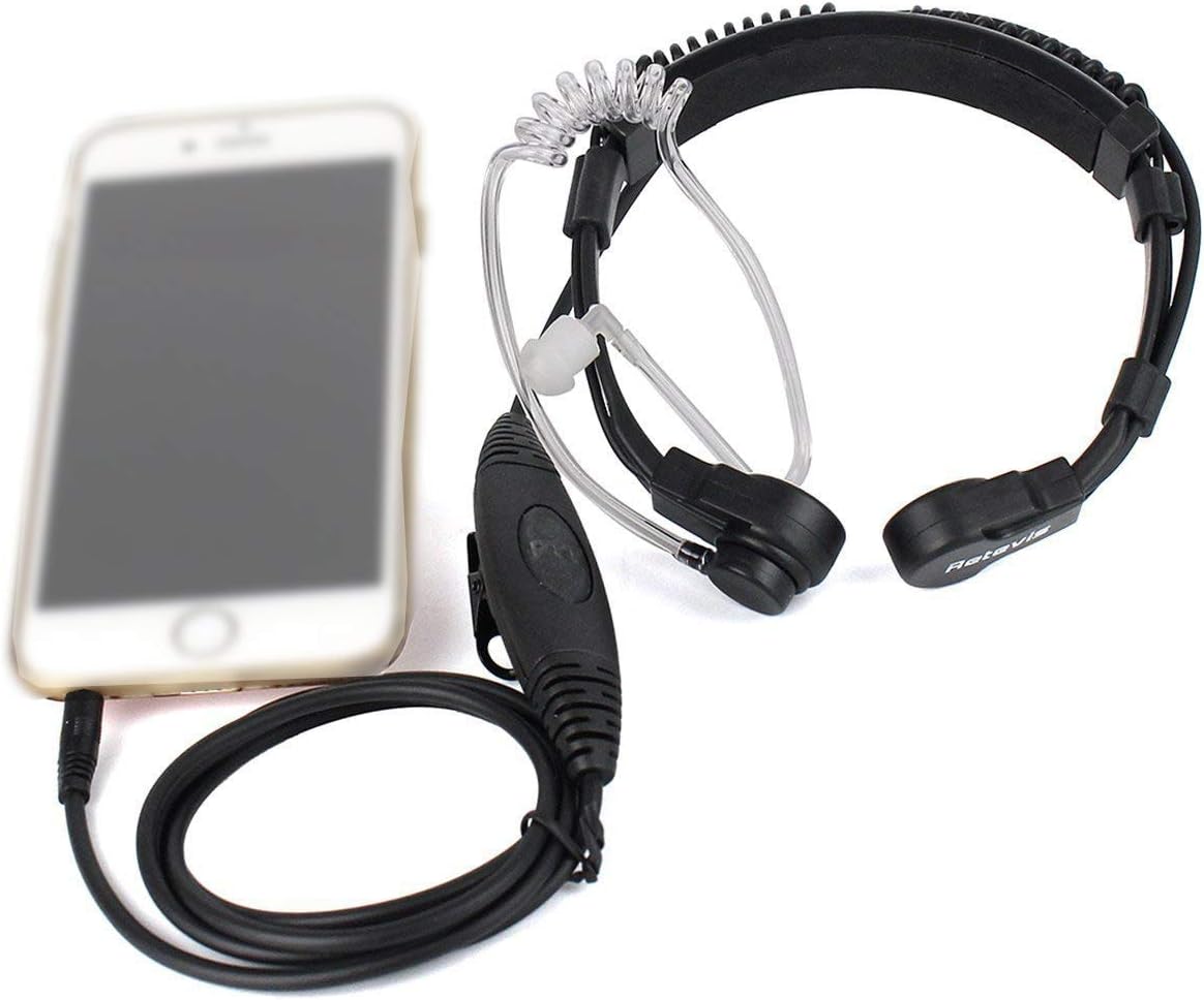 Fone de Ouvido com Microfone de Garganta PTT e Tubo Acústico - Z - DCQ - Imagem 3