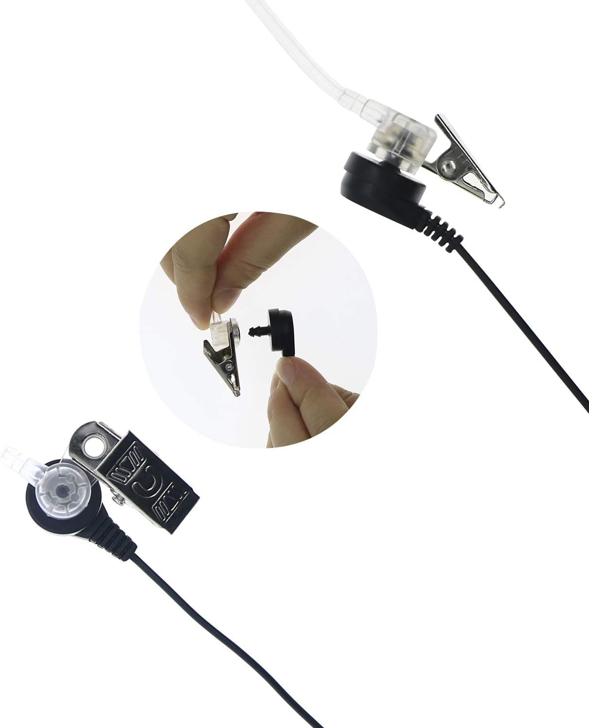 Fone de Ouvido com Microfone PTT e Tubo Acústico para Rádio Comunicador - Z - DCP - Imagem 4