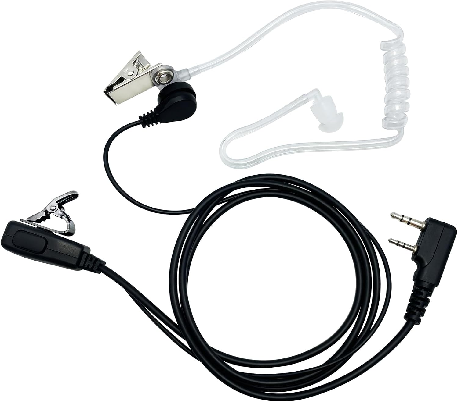Fone de Ouvido com Microfone PTT e Tubo Acústico para Rádio Comunicador - Z - DCP