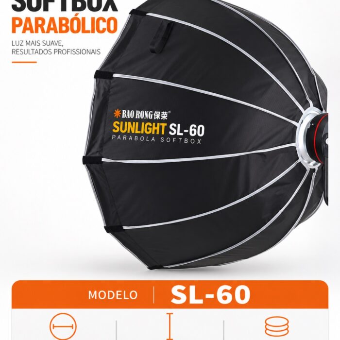Octabox Parabólico – BAO RONG by TRIOPO – Sunlight SL Series – 60cm - Modificador - Z - LNSE