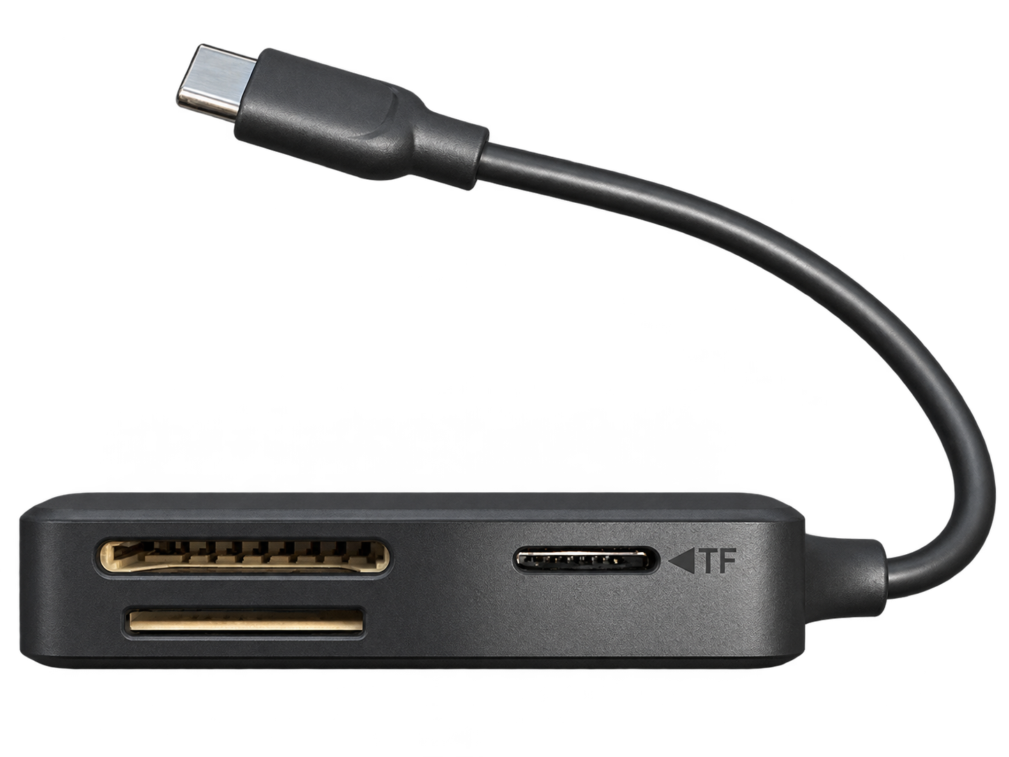 Leitor de Cartões 4 em 1 – GENÉRICO – SD / TF / MS / CF – USB 2.0 + USB-C – High Speed - Z - DCP - Imagem 3