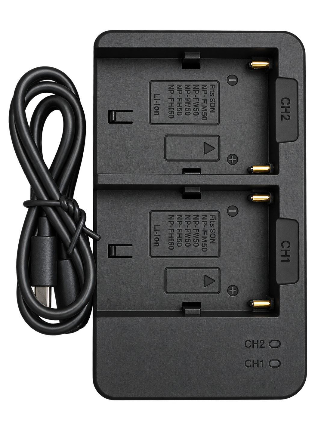 Carregador Duplo USB-C para Baterias Sony Z