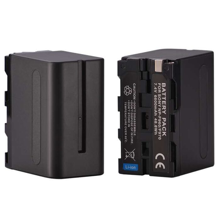 Bateria NP-F960 / NP-F970 – 6600mAh – 7,4V – Li-Ion – Compatível com Série NP-F - Z